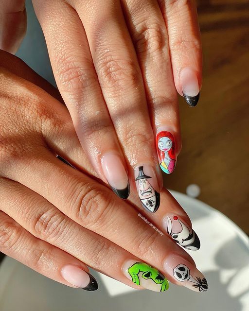 Friendly Monsters Halloween Nail Ideas