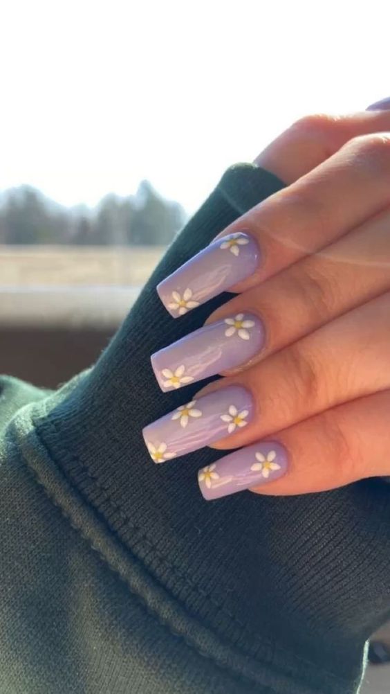 flower spring nails